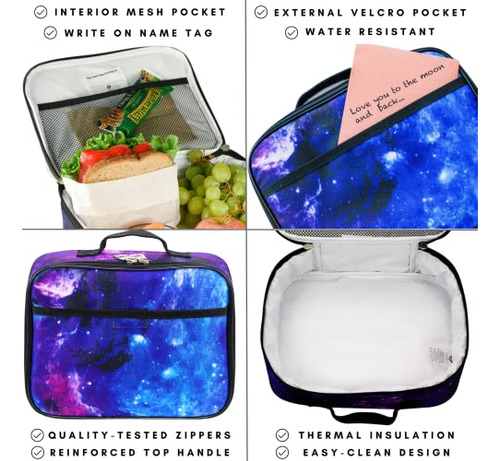 Lonchera Verde Para Niñas Y Niños Lonchera Escolar Bolsa Tér