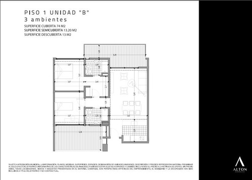 Departamento 4 Ambientes - Frente - Monte Castro
