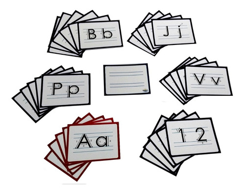 Imagen 3 de 3 de Pack Bandeja Montessori C/tarjetas Trazado Didáctico Niños