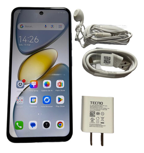 Tecno Spark Go 1 - Celular 8gb Ram, 128gb, Dual Sim-white Blanco