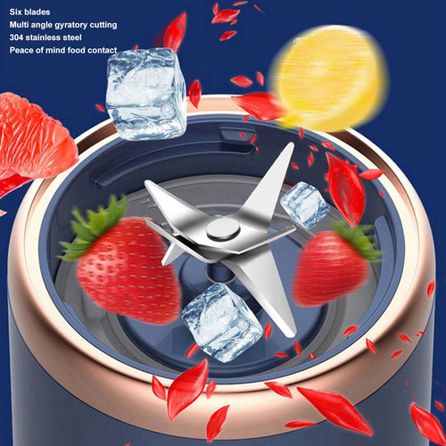Licuadora Portátil Inalámbrica De 300 Ml Para Batidos, Jugo,