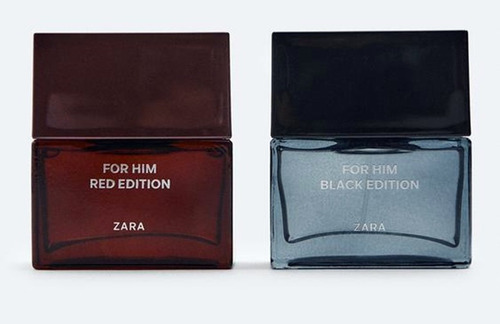 Perfume Zara For Him Red Edition + Black Edition Edp 2x50ml