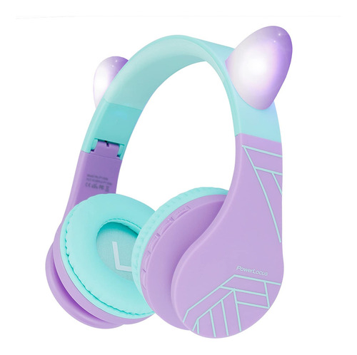 Auriculares Bluetooth Powerlocus Para Niños Con Micrófono 85