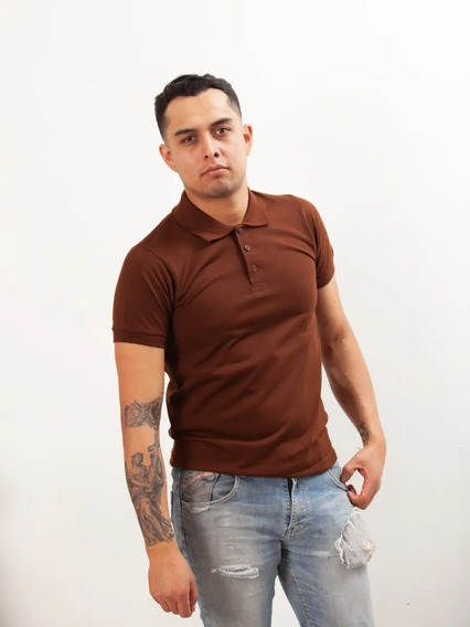 Playeras Tipo Polo Color Cafe | MercadoLibre 📦