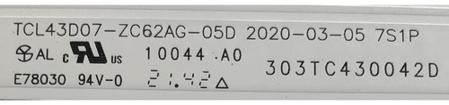 Led's Lg 303tc430042d Lvu430bedx E0018 43up7000pua (Usado)