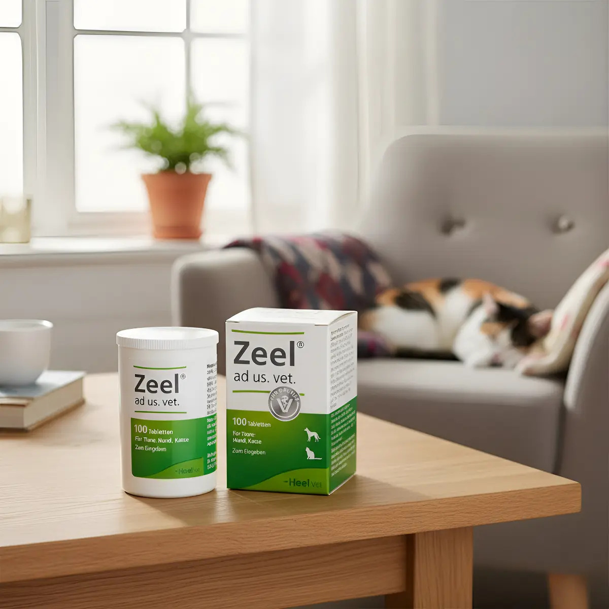 Heel Zeel Ad Uso Veterinario Mascotas y Animales Homeopático Frasco 100 Comprimidos