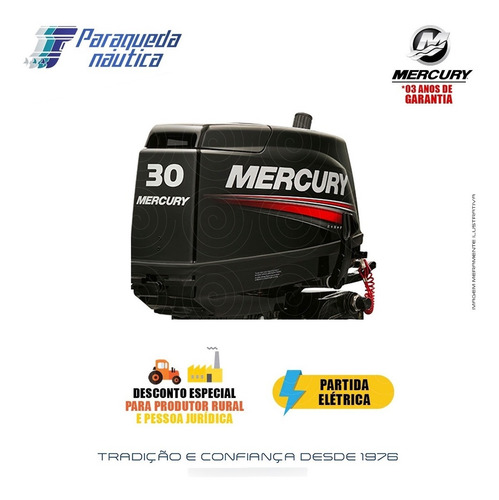 Imagem 6 de 9 de Motor De Popa Mercury 2 Tempos 30hp Eh Japão