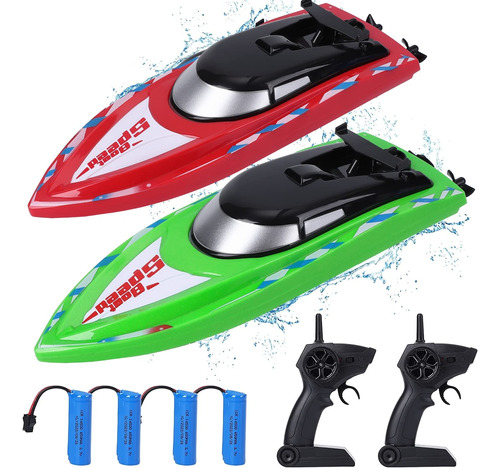 Funslane Paquete De 2 Barcos De Control Remoto Para Piscinas