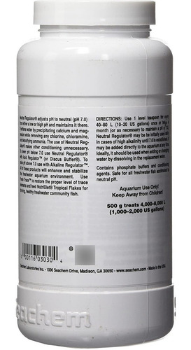 Imagen 3 de 7 de Seachem Neutral Regulator 250g Regulador Ph Acuario