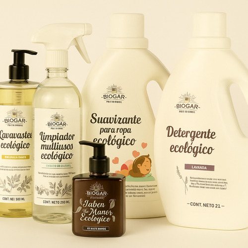 Kit Ecológico Detergente Suavizante Jabon Lavatrastes