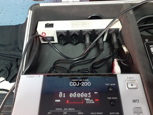 Par Cdj 200 Mixer Denon Serato Sl3 Case Cbr Cases Cinza (Usado)