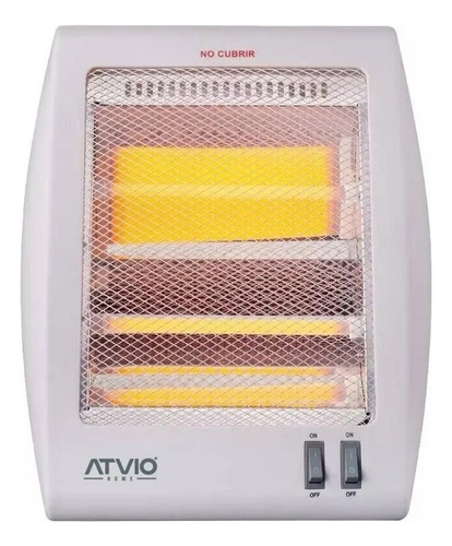 Calefactor Atvio De Cuarzo Portátil De 800 W De Potencia Blanco