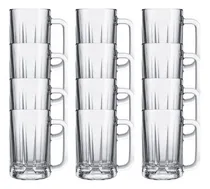 Comprar Juego de jarras de cerveza Oktober Glass Chopp, 355 ml, 12 unidades, color transparente