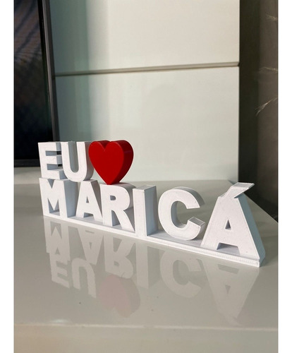 Imagem 3 de 4 de Palavra Decorativa Eu Amo Márica - Decoração Sala De Estar