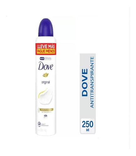 Desodorante Antitranspirante Aerosol Dove 250 Ml