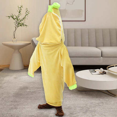 Manta De Plátano Manta Con Capucha Portátil Camisón De M