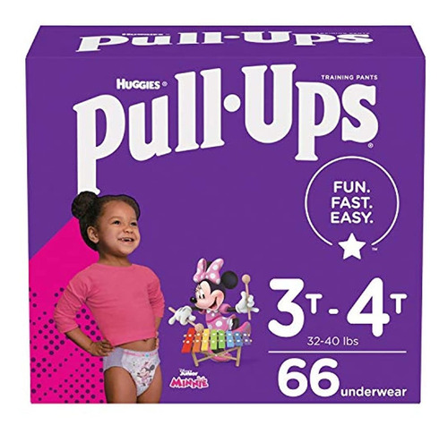 Pull-ups Pañales De Entrenamiento Para Niñas, 2t-3t,