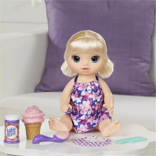 Boneca Baby Alive Sorvertinho Magico Loira Baby Alive Loira :  : Brinquedos e Jogos