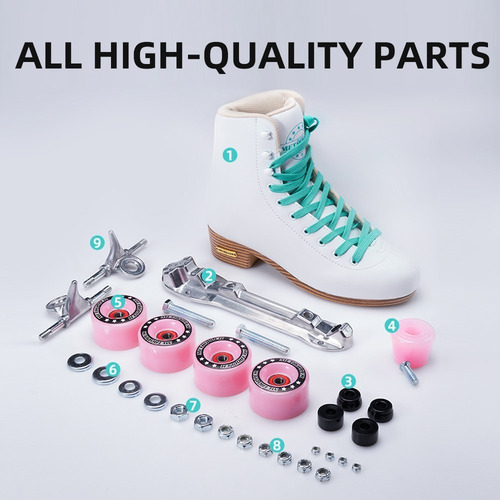 Imagen 5 de 10 de Patines Artisticos Profesionales Aluminio Silicona Negro