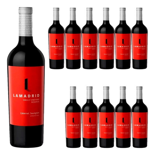 Vino Tinto Lamadrid Cabernet Sauvignon Reserva X12