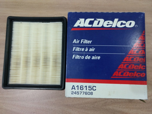 Filtro De Aire Chevrolet Cavalier 96-02. Acdelco A1615c