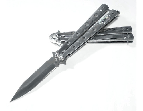 Cuchillo Navaja Mariposa Platinum Blue  Balisong