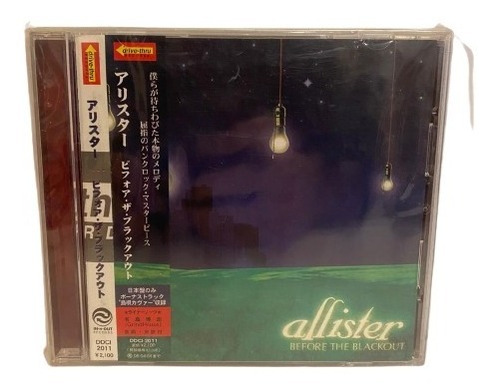 Allister  Before The Blackout Cd Jap Obi Usado