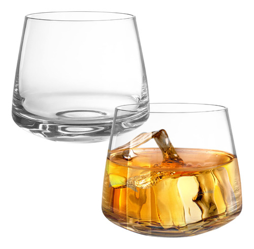 Juego De 2 Vasos De Whisky  12 Onzas  Vidrio Scotch & Bour