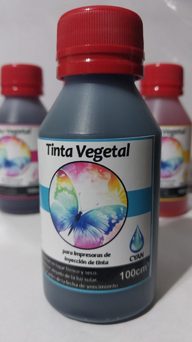 Tinta Comestible Vegetal Para Fototorta Kit 4 X100ml