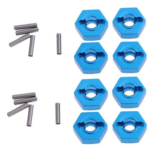 Mrwj 8 X Rc Car Tuerca Hexagonal Rueda Adaptador De Rueda