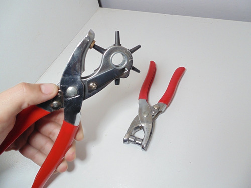 Set Pinza Colocar Ojalillos Y Pinza Perforar + 50 Ojalillos