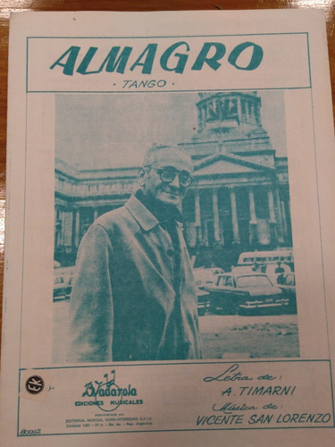 Almagro Timarni San Lorenzo Tango Partitura