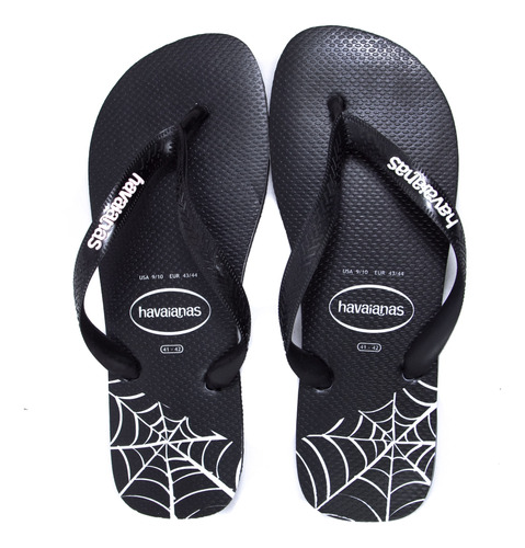 Ojotas De Hombre Havaianas Negras Flexibles Urbanas Splice