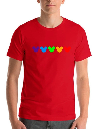 Polera Mickey Pride Lgbt Orgullo 100% Algodon Hombre