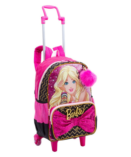 Mochila De Rodinhas 2 Em 1 Barbie Beautiful Girl 17z 