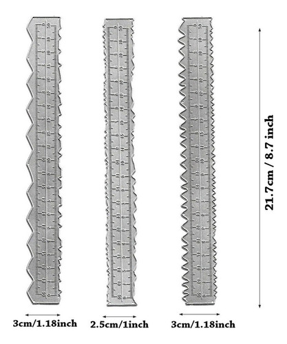 B 3 Troqueles De Corte En Relieve Para Regla De Rasgado De