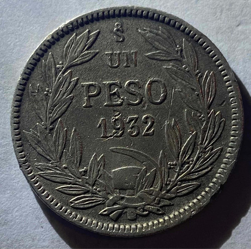Moneda Chilena. Un Peso, Año 1932.