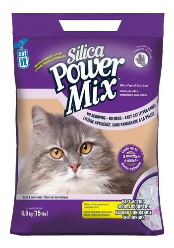 Arena Piedras Sanitarias Extra Silica Power Mix Cat It 6.8kg