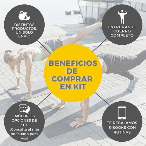 Imagen 2 de 10 de Kit Fitness X5 Bandas Elásticas De Resistencia Set Ejercicio
