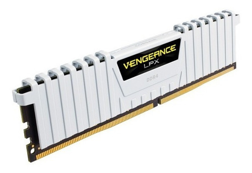 Memoria RAM Vengeance LPX gamer color blanco 32GB 2 Corsair CMK32GX4M2E3200C16