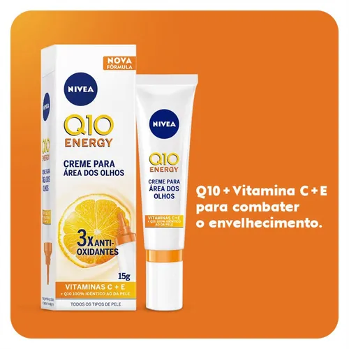Creme Antissinais Área Dos Olhos Q10 Vitamina Com 15g Nivea Tipo de pele Normal