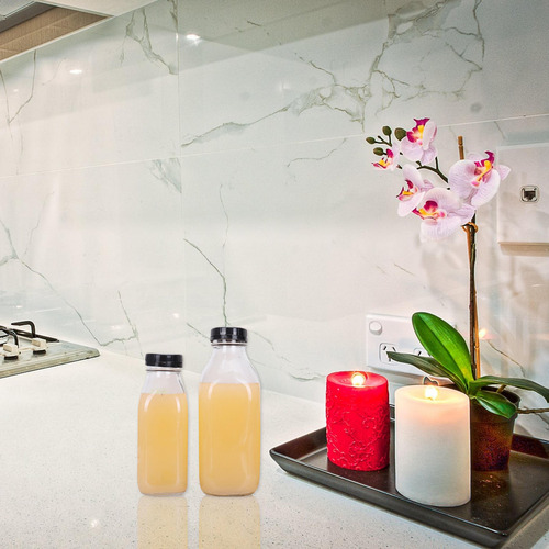 Botellas De Agua De Leche De Vidrio De 300 Ml, 8 Piezas, Jug