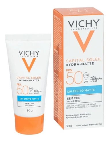 Protetor Solar Facial Vichy Soleil Hydra-matte Fps50 30g
