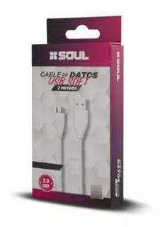 Cable Tipo C 2 Metros Soul Original Carga Rapida 2.0a Color