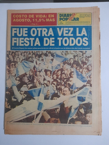 Parte Deportiva Diario Popular Argentina Campeon Juvenil 79