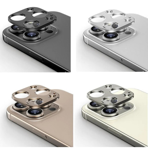 Nuevo Protector De Bisel De Cámara De Metal Para iPhone 16 P
