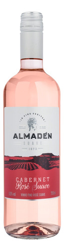 Vinho Brasileiro Rosé Suave Almadén Cabernet Serra Gaúcha Garrafa 750ml