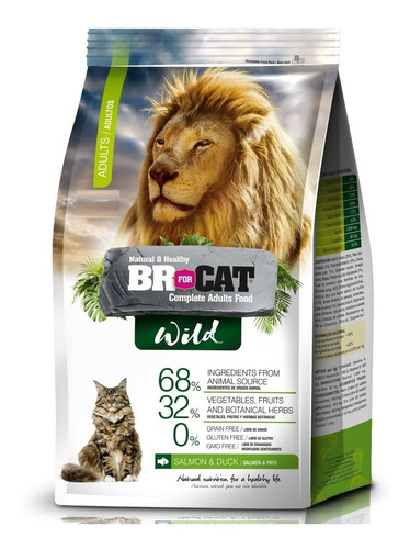 Alimento Para Gato Br For Cat Wild Adulto 1 Kg