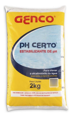 Ph Certo Estabilizante De Ph 2kg Genco