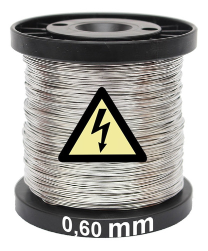 Fio Para Cerca Eletrica De Aço Inox 200 Metros 0,60mm